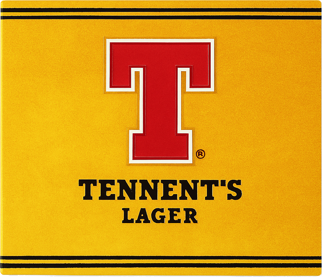 Etiket van Tennents Lager