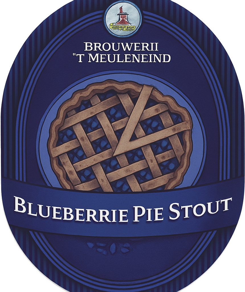 Etiket van Meuleneind Blueberry Pie Stout