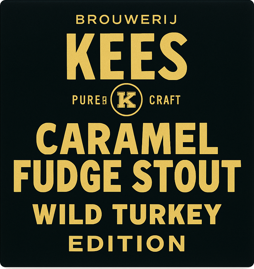 Etiket van Kees Caramel Fudge Stout Wild Turkey