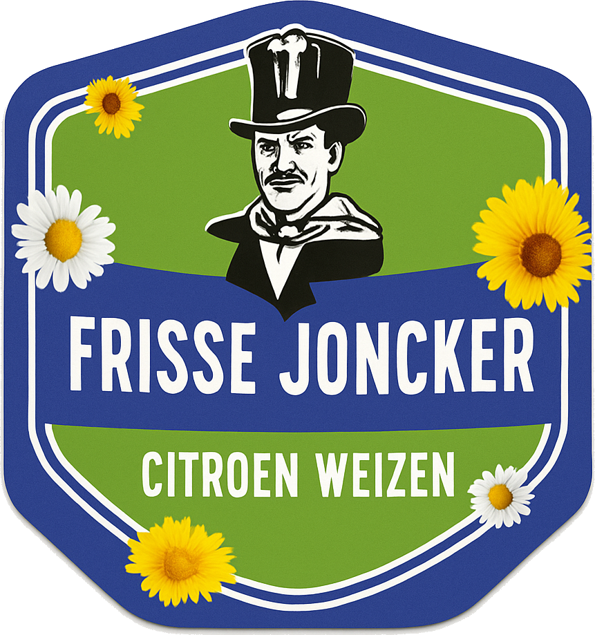 Etiket van Frisse Joncker Citroen Weizen