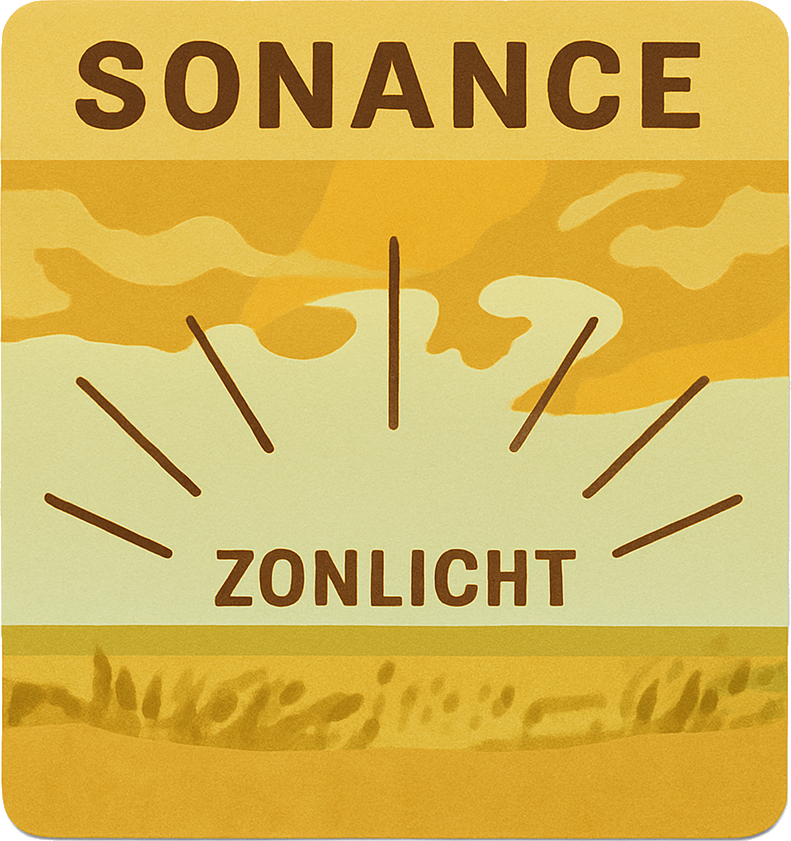 Etiket van Bier van de Zon Zonlicht