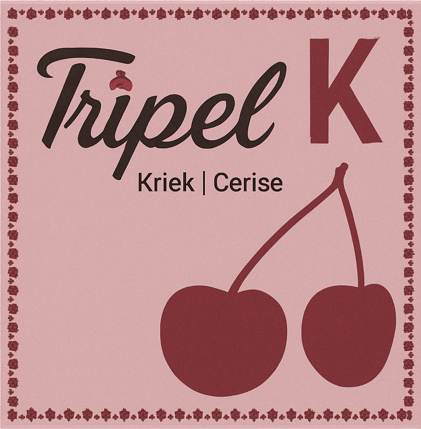Etiket van Tripel K Kriek - Cerise