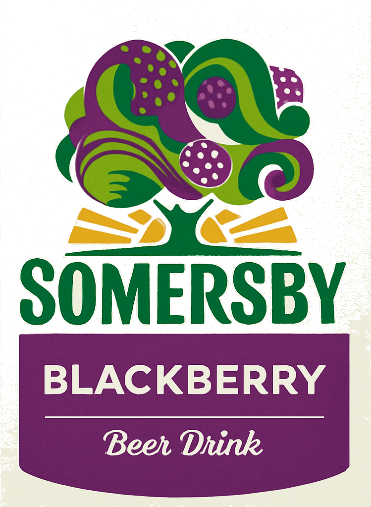 Etiket van Somersby Blackberry Beer Drink