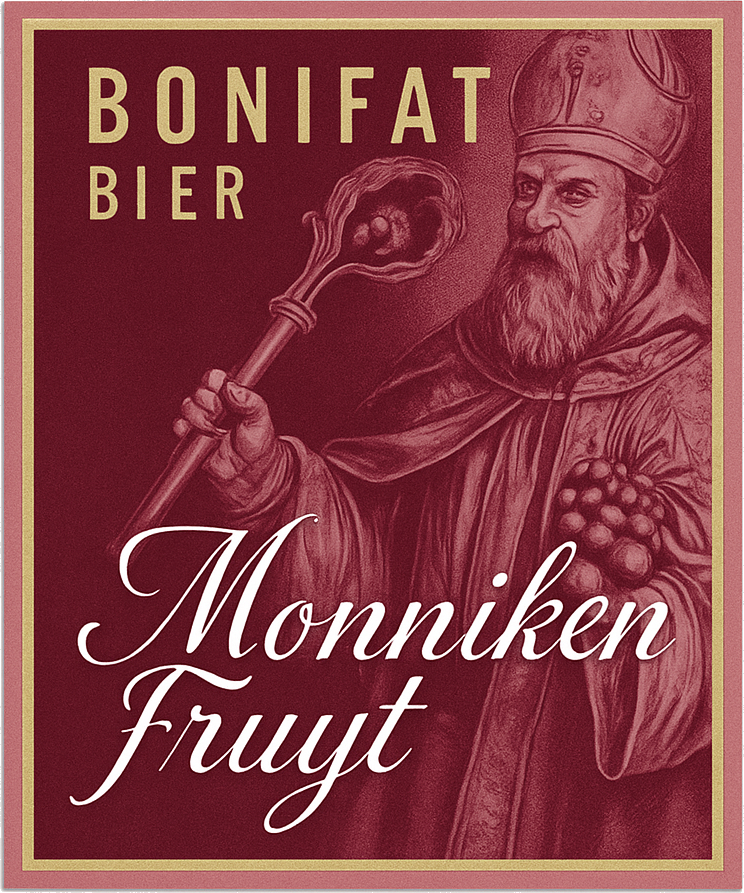 Etiket van Bonifatius Kloosterfruit