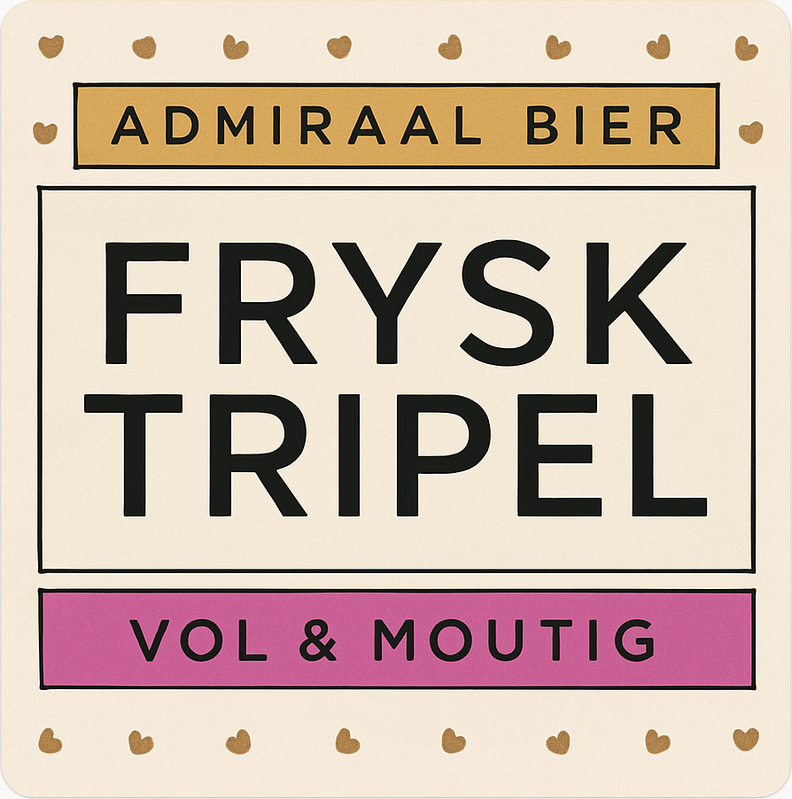 Etiket van Admiraal Frysk Tripel