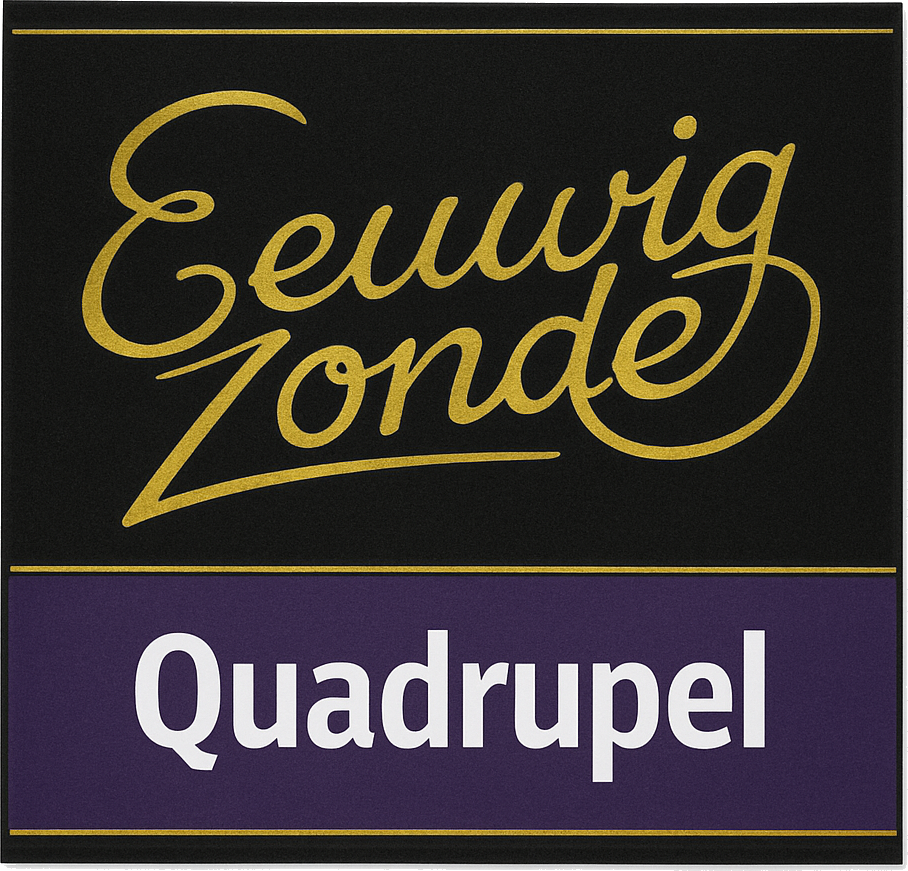 Etiket van Eeuwig Zonde BA Quadrupel Rum