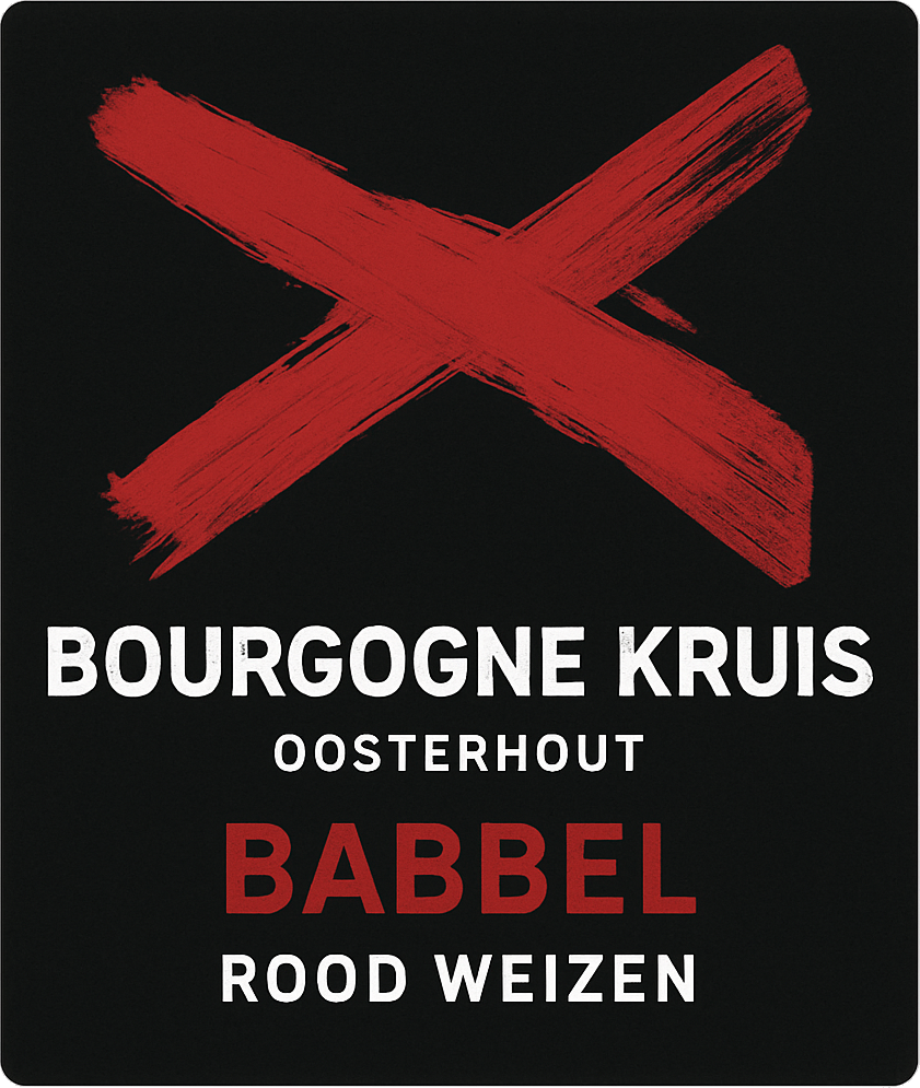 Etiket van Bourgogne Kruis Babbel