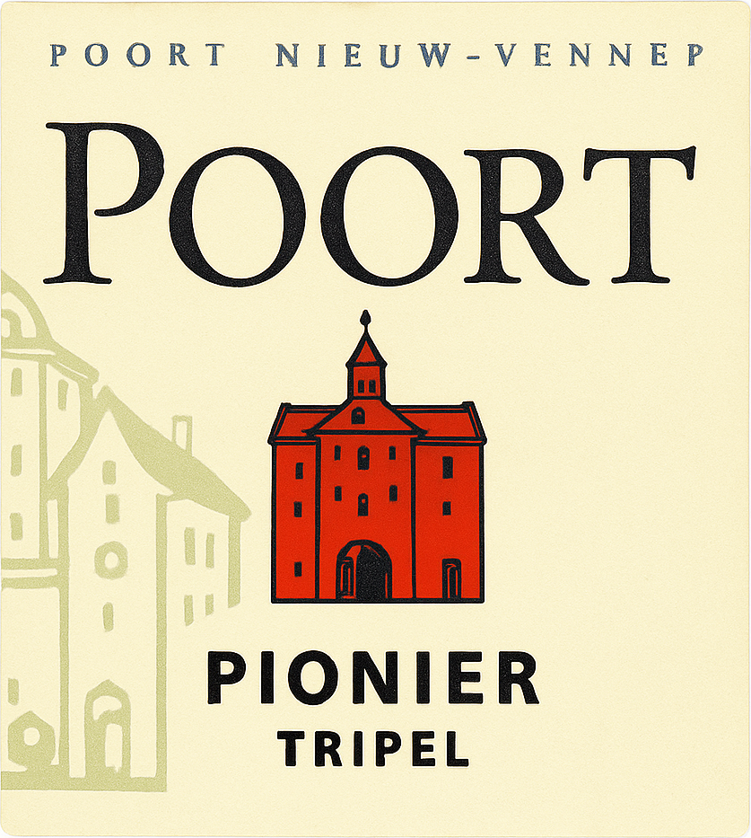 Etiket van Poort Pionier Tripel
