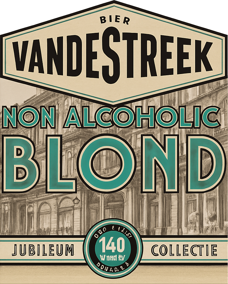Etiket van VandeStreek Blond 0.5% 140 jaar Gall & Gall