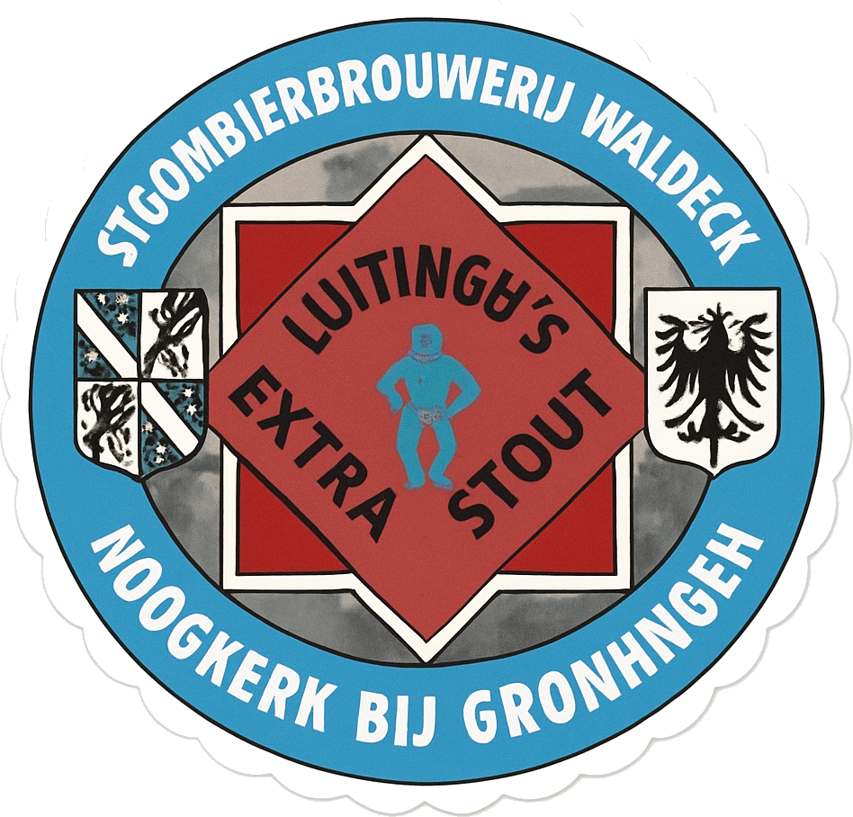 Etiket van Hoogkerk Luitingh's Extra Stout