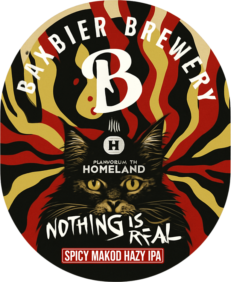 Etiket van Baxbier Nothing Is Real