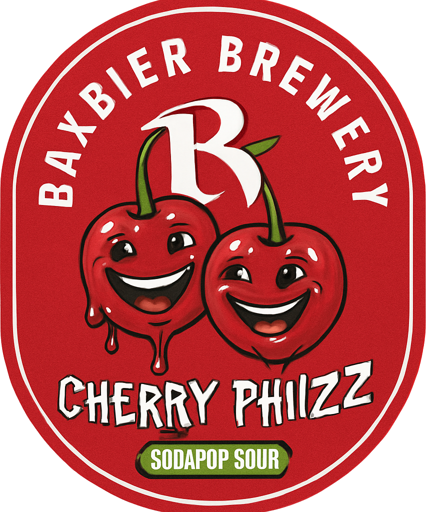 Etiket van Baxbier Cherry PHizzz