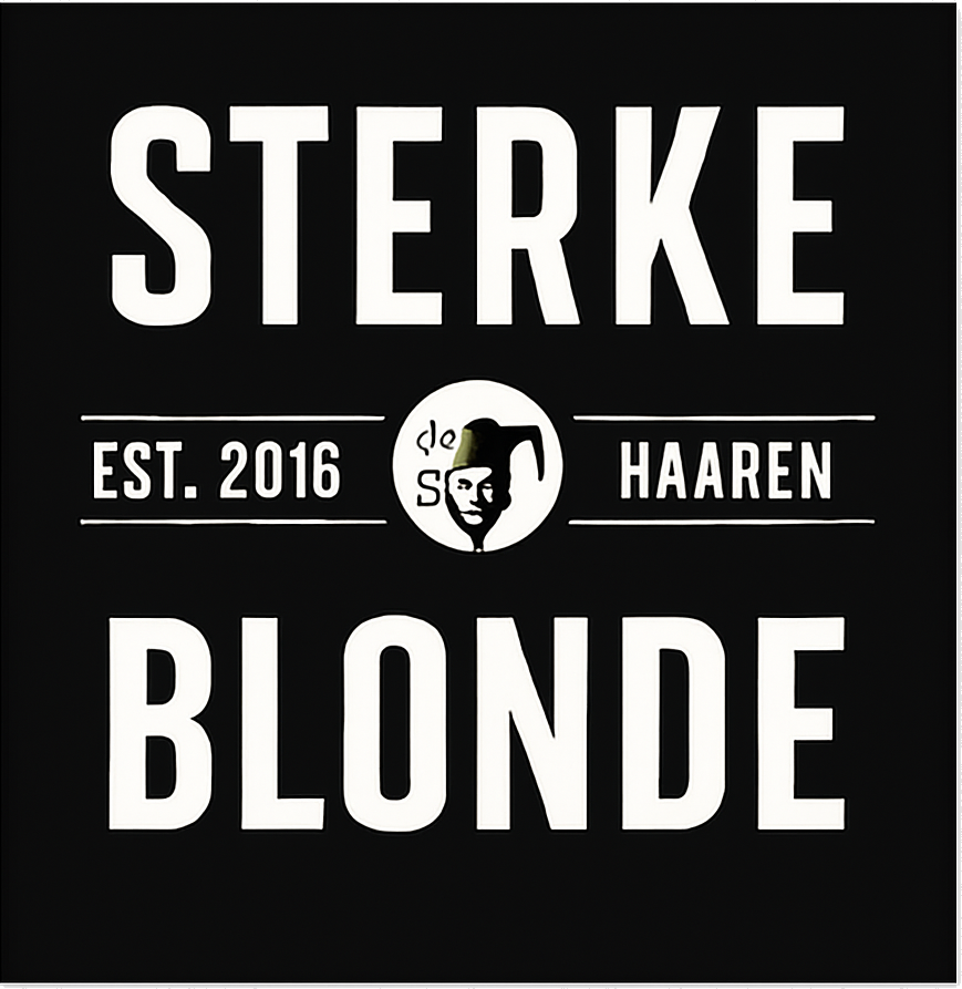 Etiket van Bierboerderij Sterke Blonde