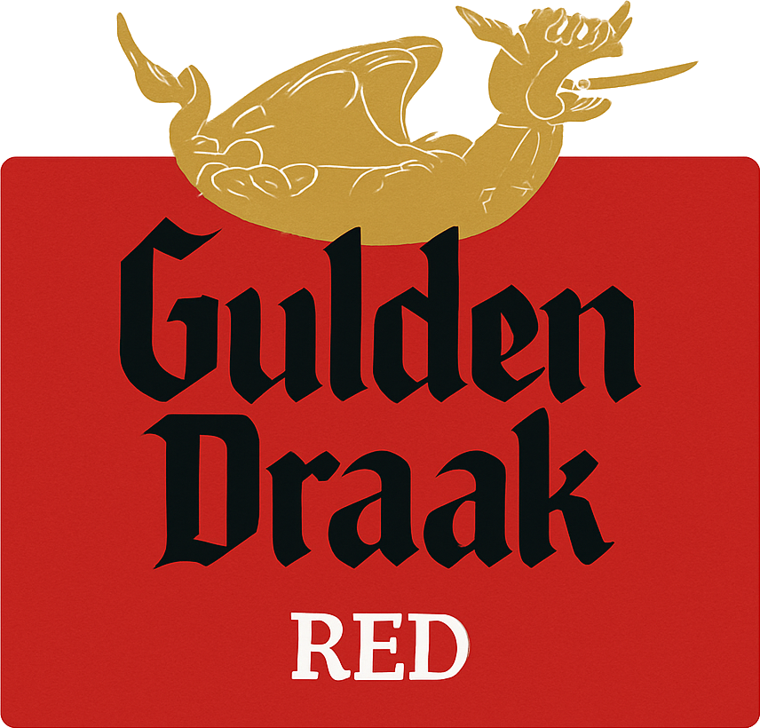 Etiket van Gulden Draak Red