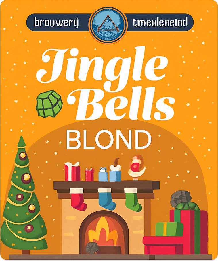Etiket van Meuleneind Jingle Bells Blond
