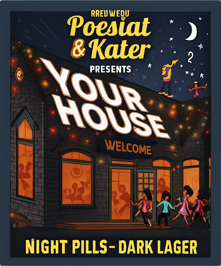 Etiket van Poesiat & Kater Your House