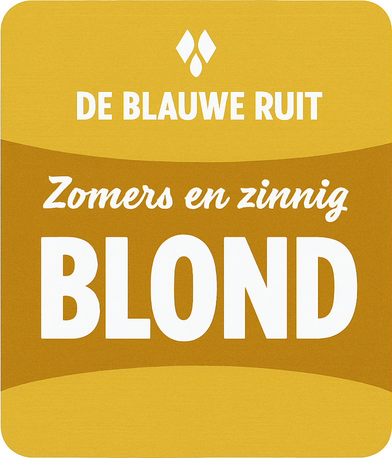 Etiket van De Blauwe Ruit BLOND