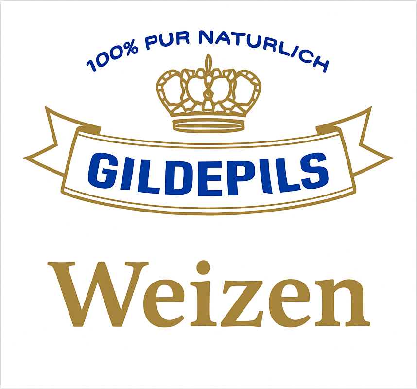 Etiket van Gildepils Weizen