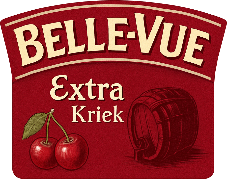 Etiket van Belle-Vue Extra Kriek