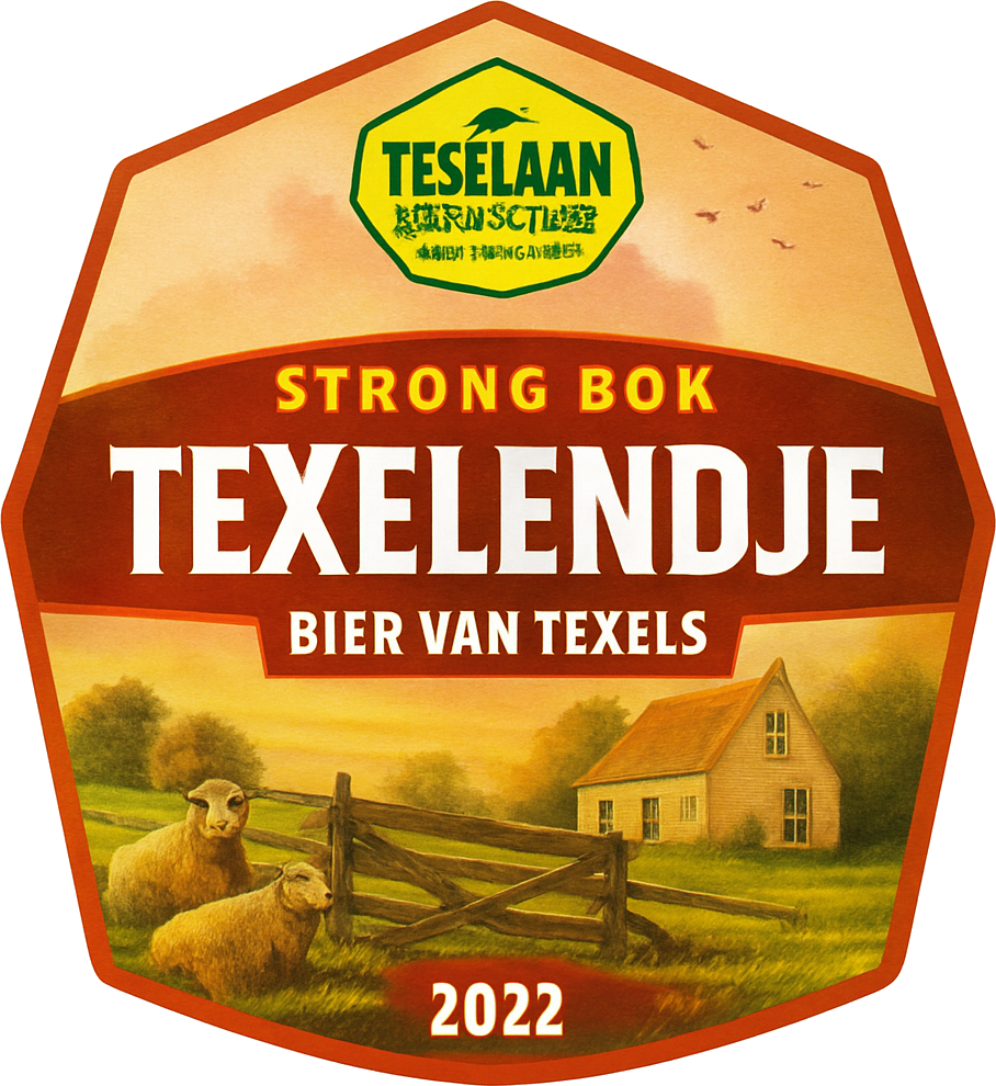 Etiket van Tesselaar Texelendje 2022