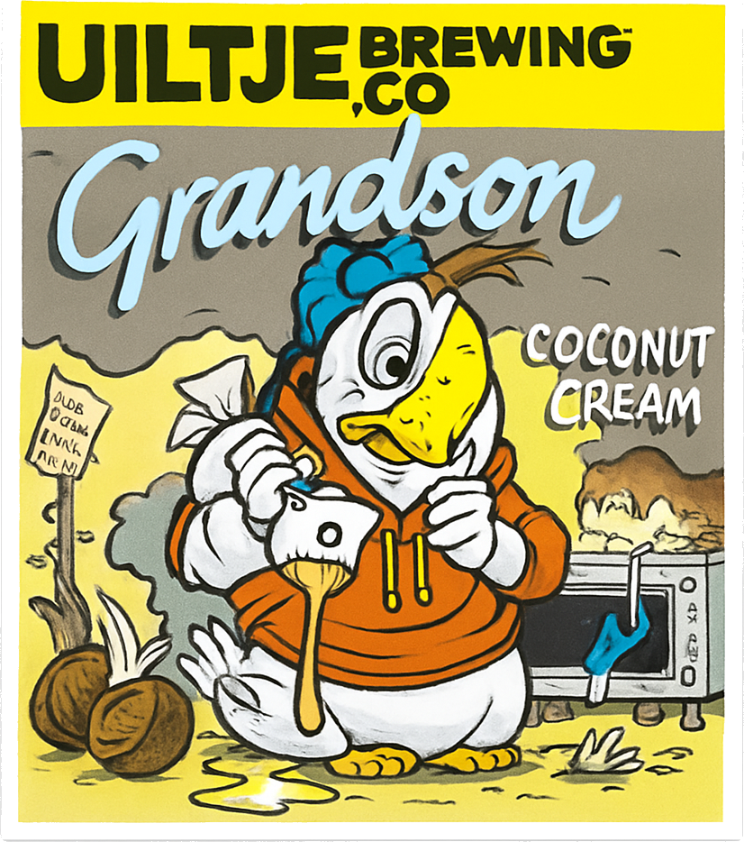 Etiket van Uiltje Grandsons Coconut Cream Pie