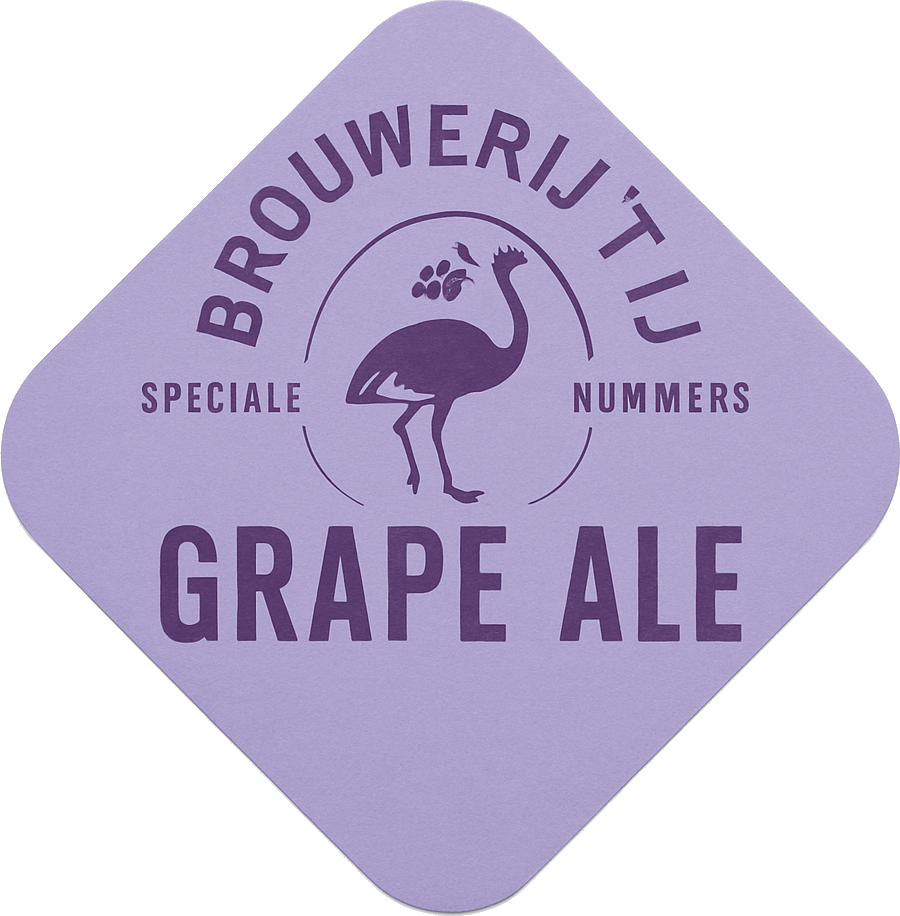 Etiket van IJ Grape Ale