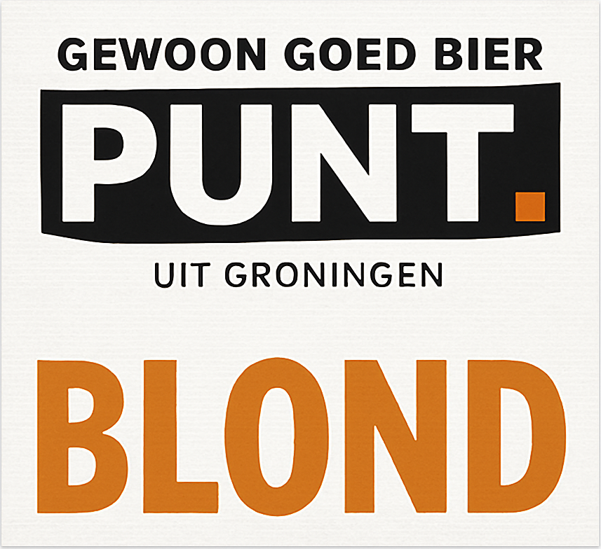Etiket van Punt. Blond