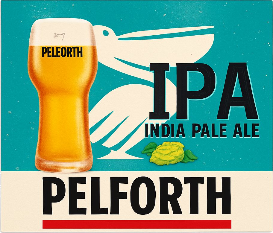 Etiket van Pelforth IPA