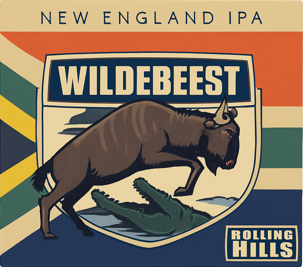 Etiket van Rolling Hills Wildebeest NEIPA