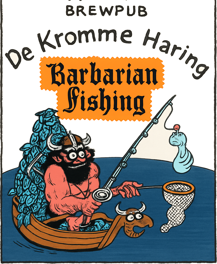 Etiket van De Kromme Haring Barbarian Fishing