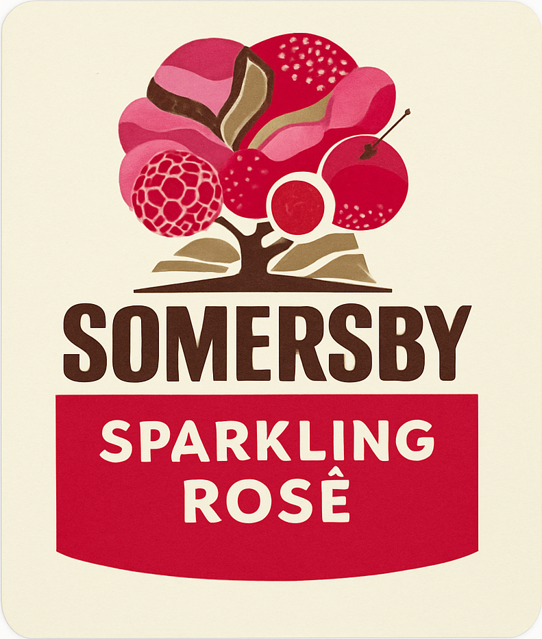 Etiket van Somersby Sparkling Rose