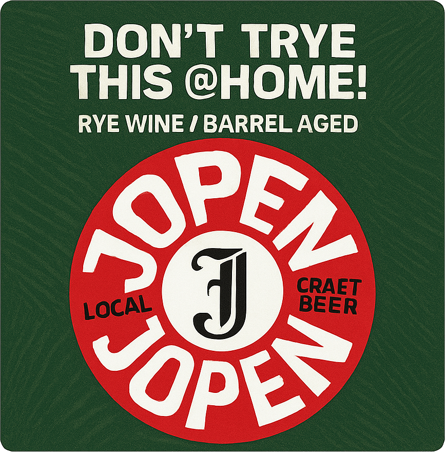Etiket van Jopen Don't Try this at Home Bourbon BA