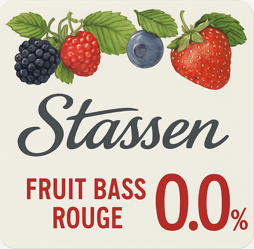 Etiket van Stassen Bosvruchten 0.0%