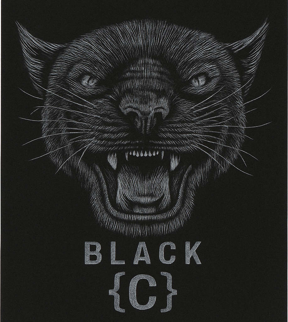Etiket van Curtius Black