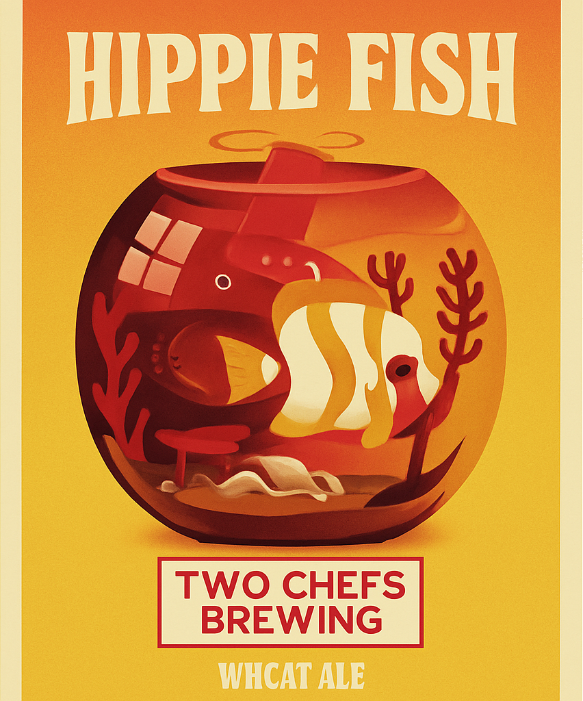 Etiket van Two Chefs Brewing Hippie Fish