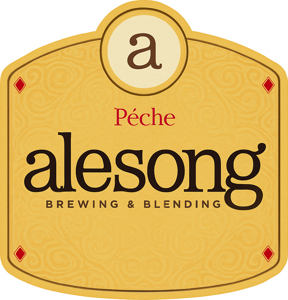 Etiket van Alesong Pêche 2020