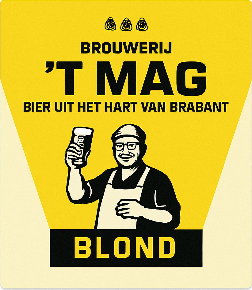 Etiket van T Mag Blond