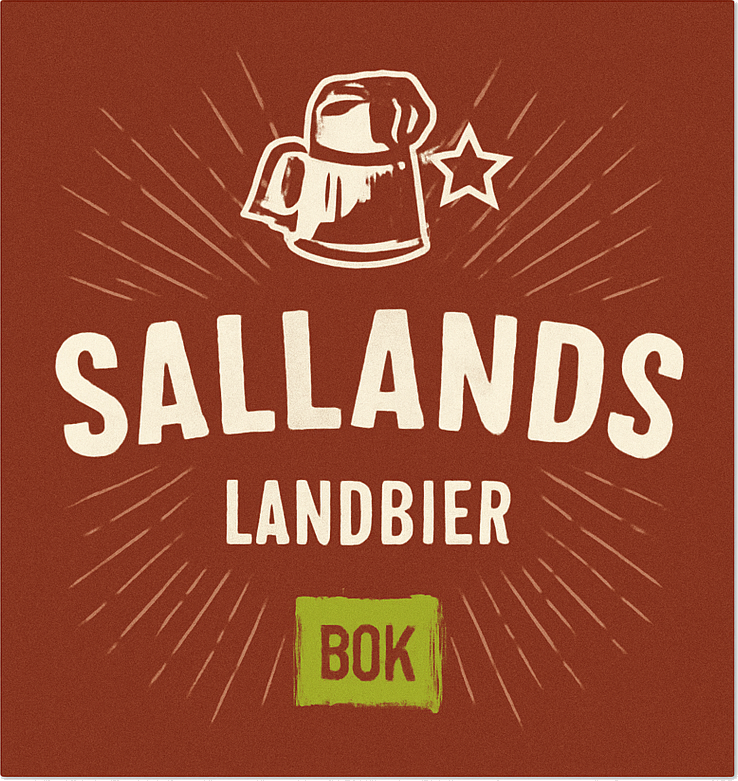 Etiket van Sallands Landbier Bok
