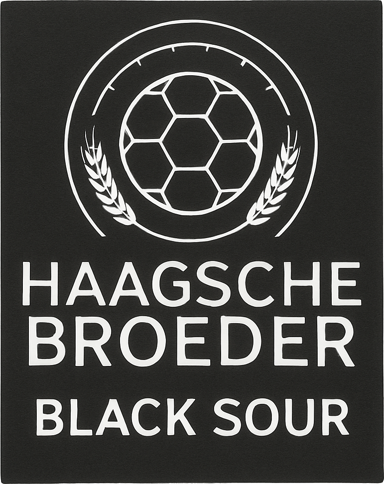 Etiket van Haagsche Broeder Black Sour Marsala BA