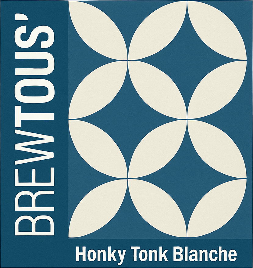 Etiket van BrewTous’ Honky Tonk Hoppy Blanche