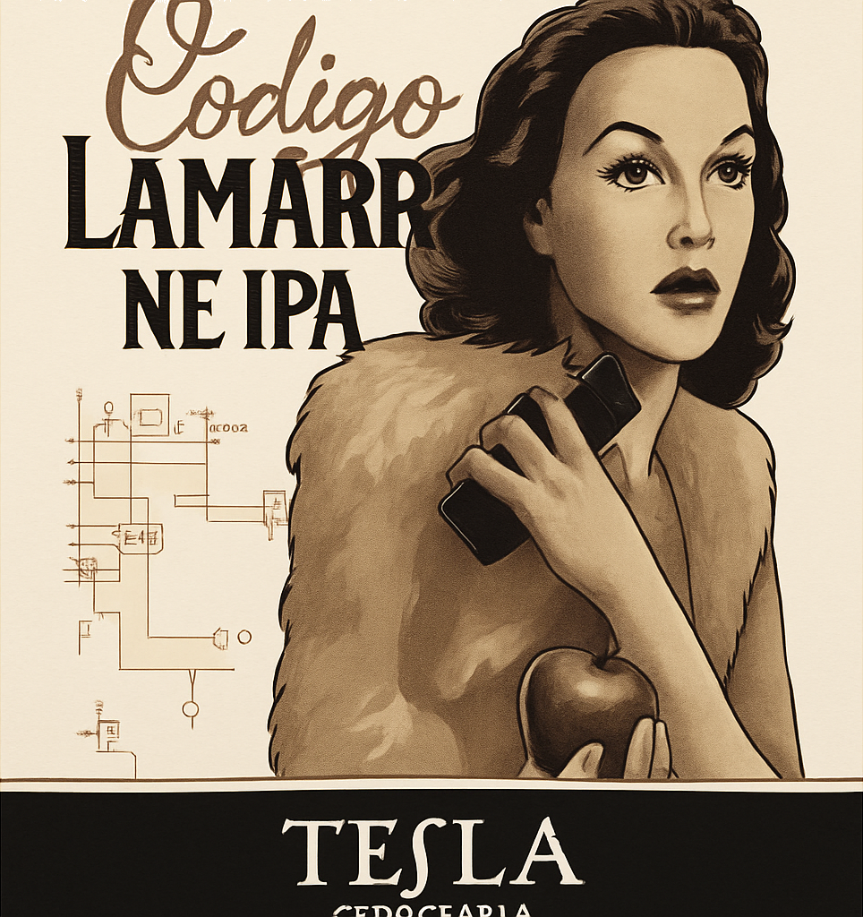 Etiket van Tesla O Codigo Lamarr