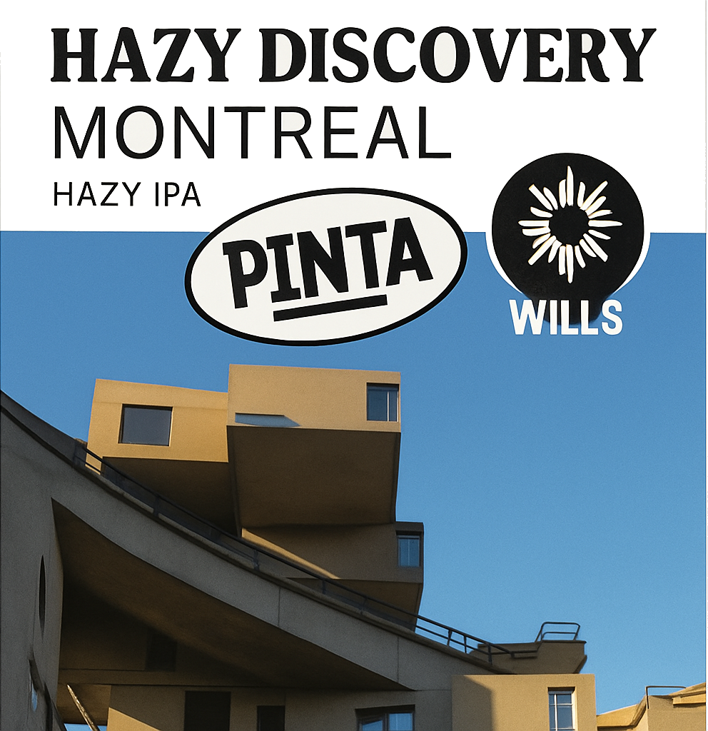 Etiket van Pinta Hazy Discovery Montreal