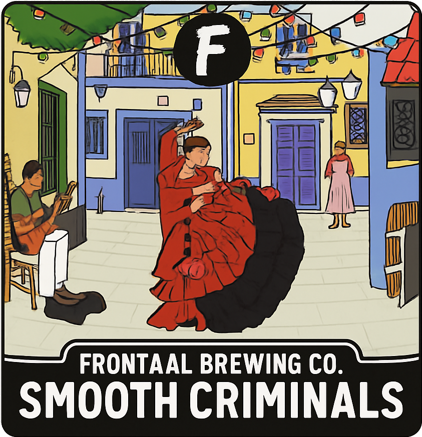 Etiket van Frontaal Smooth Criminals: Strawberry Cola