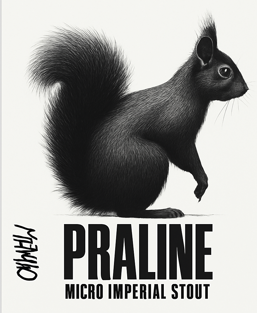 Etiket van Menno Olivier Praline