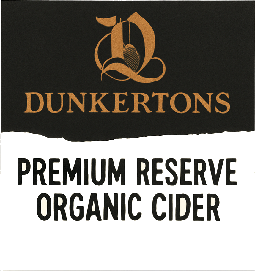 Etiket van Dunkertons Premium Reserve Organic Cider