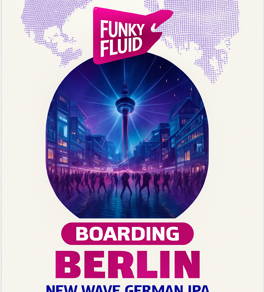 Etiket van Funky Fluid Boarding Berlin