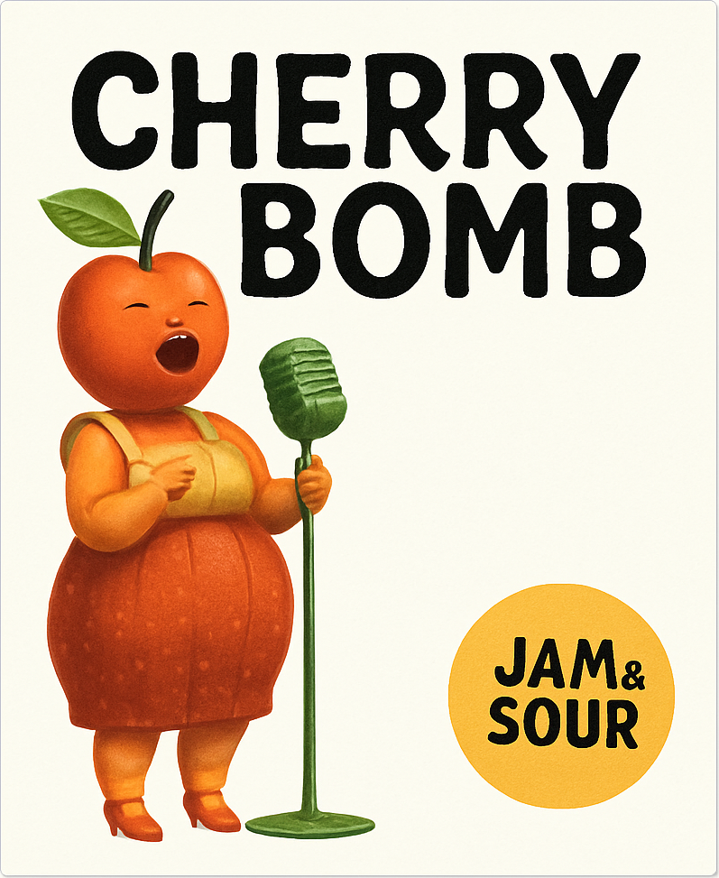 Etiket van Clef Cherry Bomb