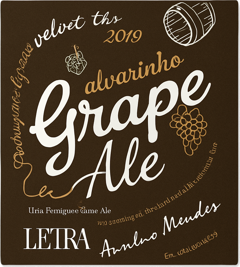 Etiket van Letra - BA Grape Ale
