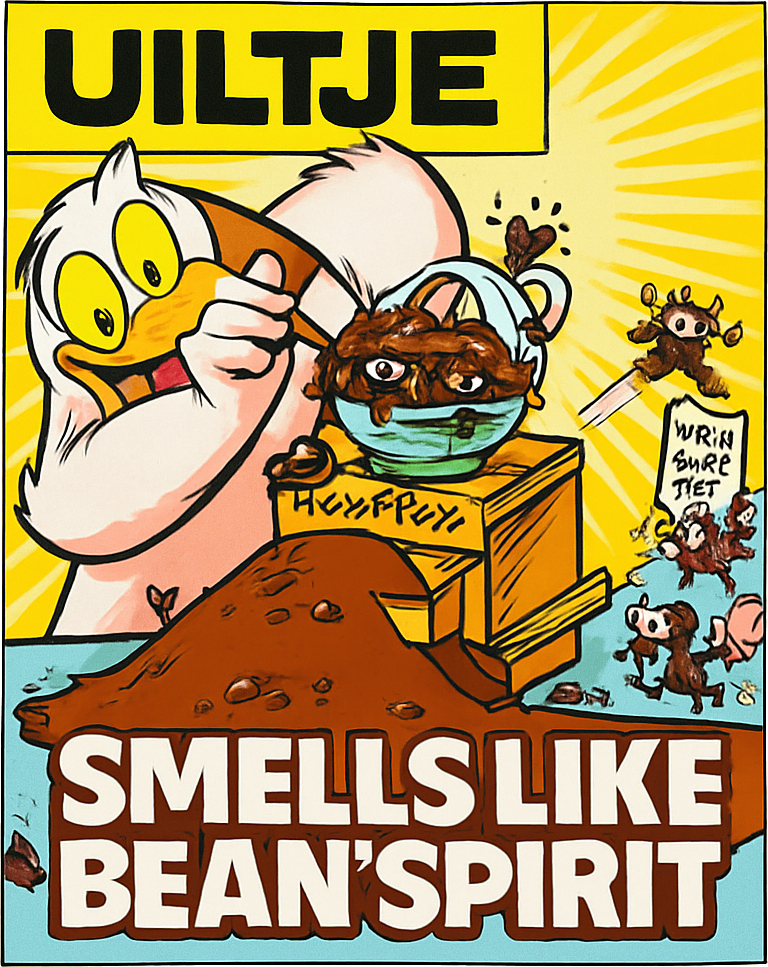 Etiket van Uiltje Smells Like Bean Spirit