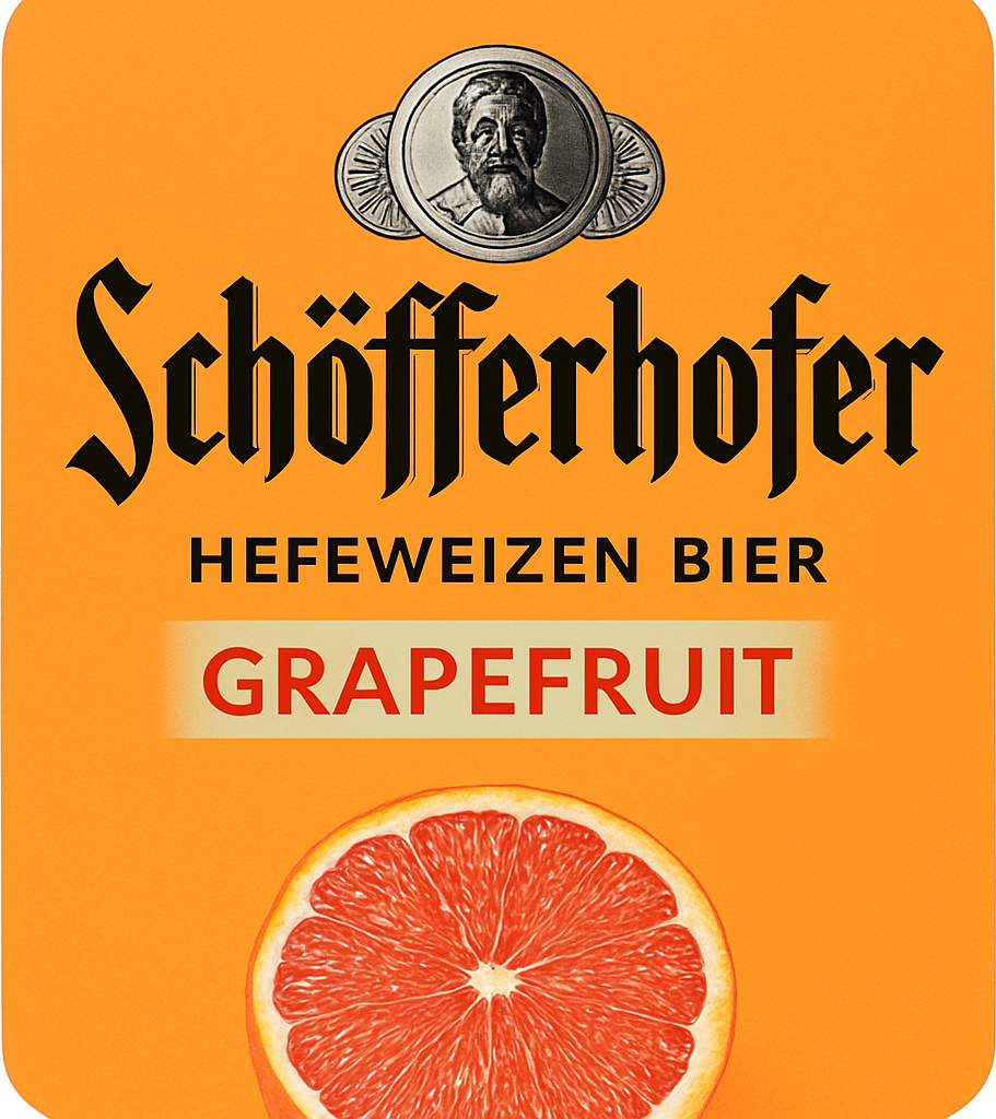 Etiket van Schöfferhofer Grapefruit